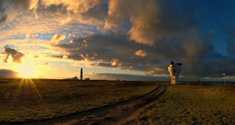 Sunset at the Point of Ayre