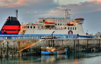 Ben My Chree at berth in Douglas harbour