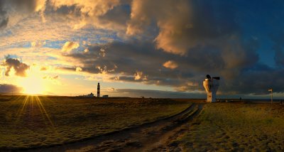 Sunset at the Point of Ayre