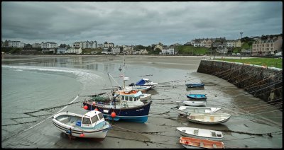 Port Erin on a cold autumnal day