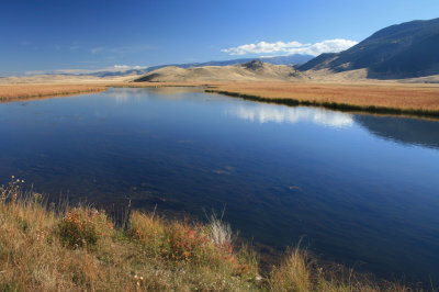 Flat Creek pond and the Sleeping Indian.jpg