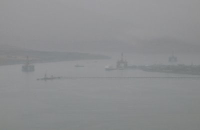 Fade to Grey - Cromarty Firth Rigs in Stack