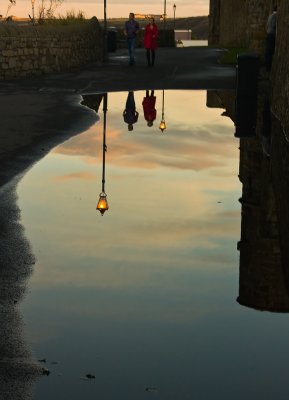 Puddle Reflections - St Andrews