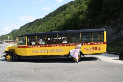 our bus and driver Teeka for tour of town.JPG