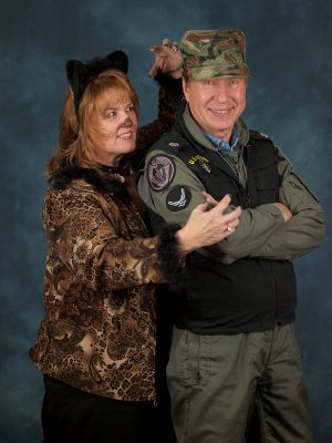 Stargate SG-1 Officer and Cat Woman