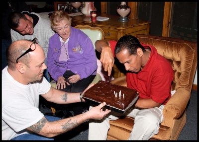 Come on Tony...cut the cake!
