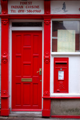 Red Door and Post Box