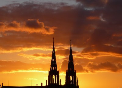 Sunset over Ste Clotilde
