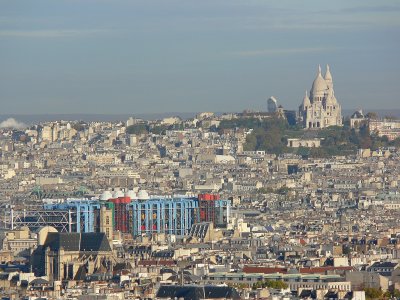 Centre Pompidou et Sacre Coeur