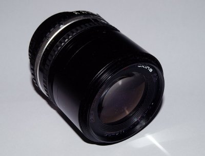 DIY Macro lens.  Front of an old zoom attached to 50mm prime lens