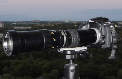 400mm f6.3 Hanimex telephoto on Nikon D300
