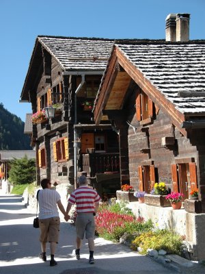 Zinal old village