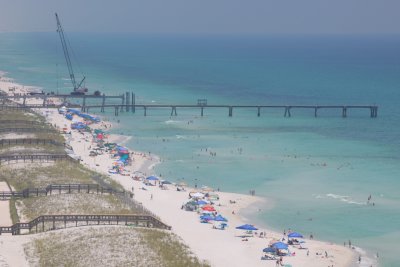 Tents/Canopies abandoned at Navarre Beach