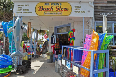 Storefronts along Center Street