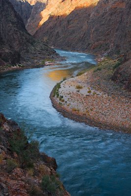 The emerald blue Colorado river