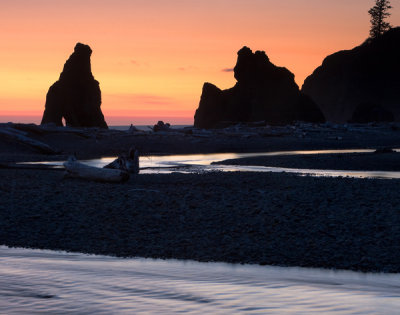 Ruby beach sunset