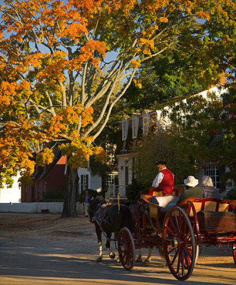 Fall day in Colonial Williamsburg