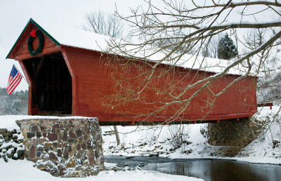 Covered Bridge & snow