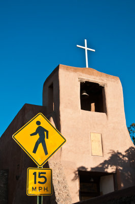 Road Sign and Chapel