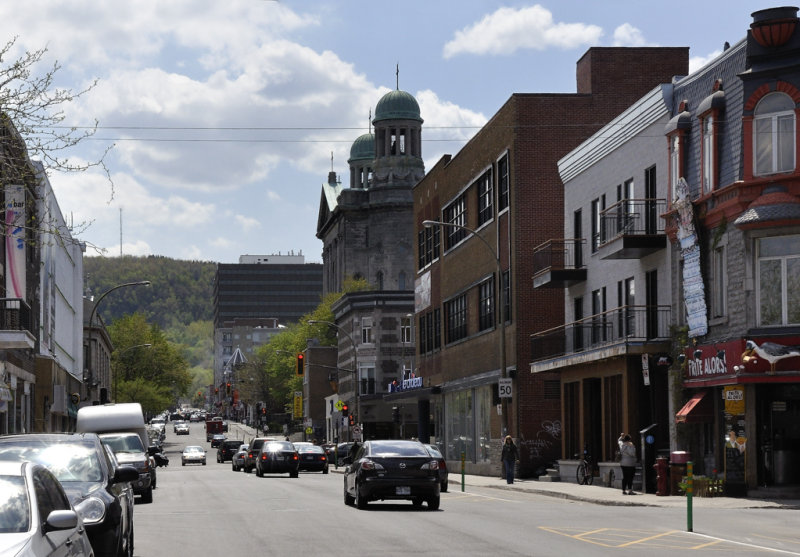 Au bout de la rue, le Mont-Royal