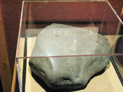 French Stone Weight,  Fort Michilmackinac, Mackinaw City