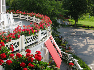 Grand Hotel Porch and Flowers