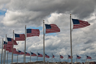 United States of America Flags - Washington Monument