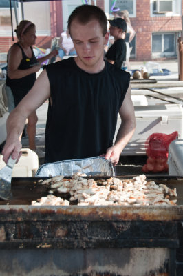 Making Chicken Wraps