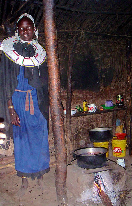 Inside a Maasai Hut