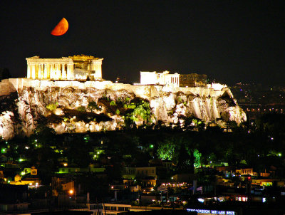 Acropolis Moonset (4am)