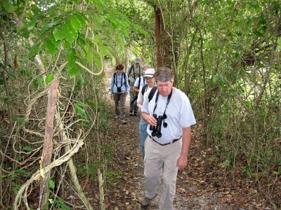 Birding on the trail at Birds Eye2