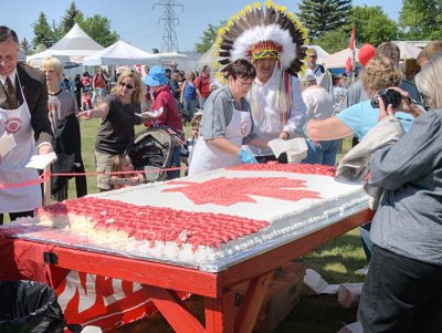 Canada Day cake