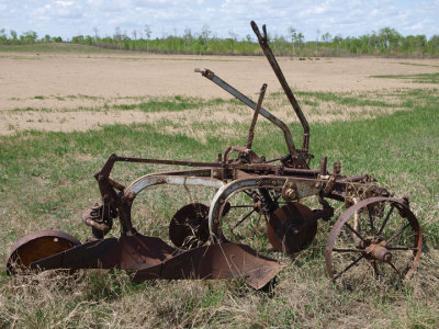 Two bottom plow