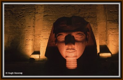 EGYPT - LUXOR - LUXOR TEMPLE - STATUE OF RAMSES 2ND