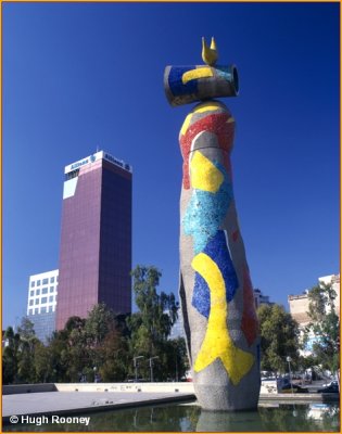 SPAIN - BARCELONA - DONA I OCELL - WOMAN AND BIRD BY THE SCULPTOR MIRO