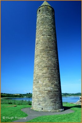 01785 - IRELAND - CO.FERMANAGH - DEVENISH ISLAND ROUND TOWER ON LOUGH ERNE