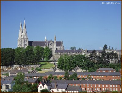 IRELAND - CO.ARMAGH - ARMAGH CITY  VISTA WITH ST PATRICKS CATHEDRAL R.C.