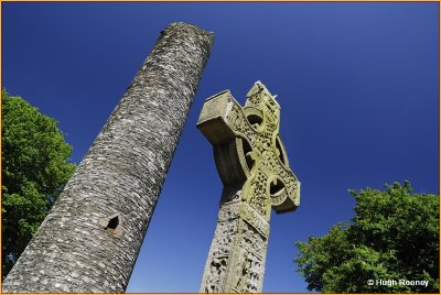 IRELAND - CO.LOUTH - MONASTERBOICE - THE WEST CROSS AND THE ROUND TOWER 