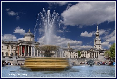 England - London - Trafalgar Square with fountain 