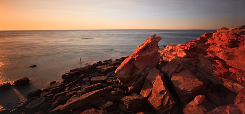 Fishing at Gantheaume Point