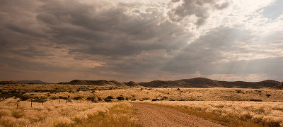 Light Rays in the Namib Desert