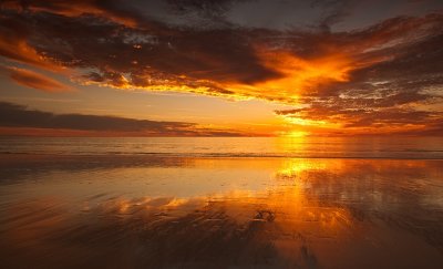 Cable Beach Sun Cloudscape Reflection