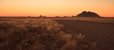 Deep Dawn Colours of Namibian desert