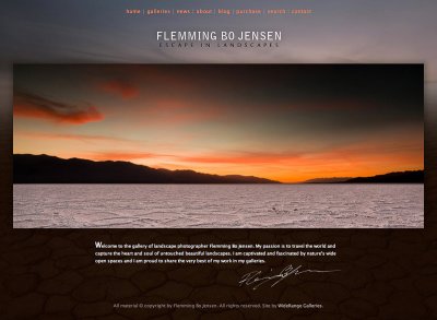 Flemming Bo Jensen launches new website - Escape in Landscapes