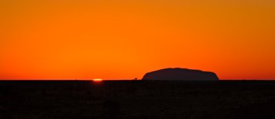Uluru and the rising Sun