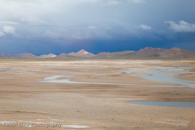 A view from train's window somewhere in Tibet