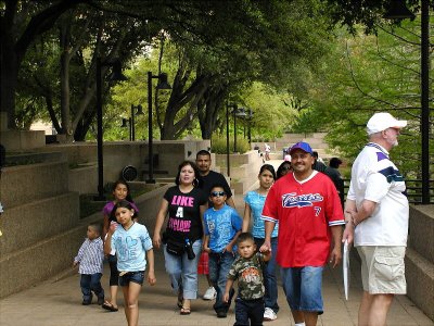 Mexican Family at Water Gardens