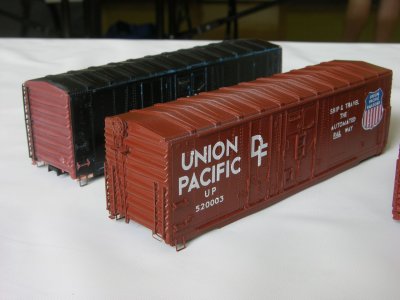 Reworked UP 40' Grain cars by David Pires