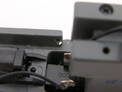 Hole for mounting ground lights.