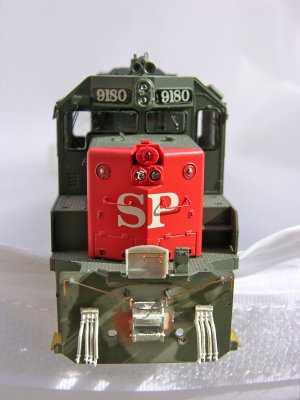 Scale width draft gear (DW 363), hand bent coupler lift bars.